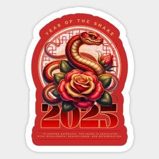 Lunar Year of the Snake 2025 Sticker